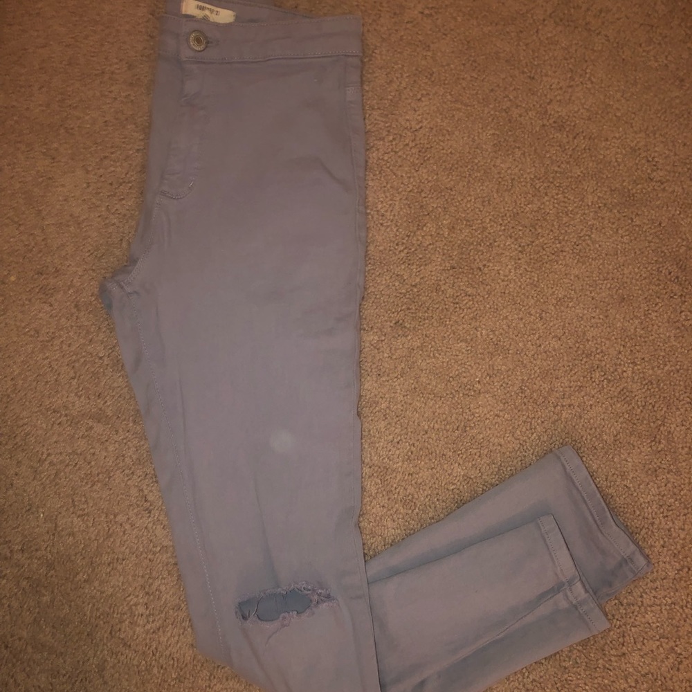 Grey high waisted jeans